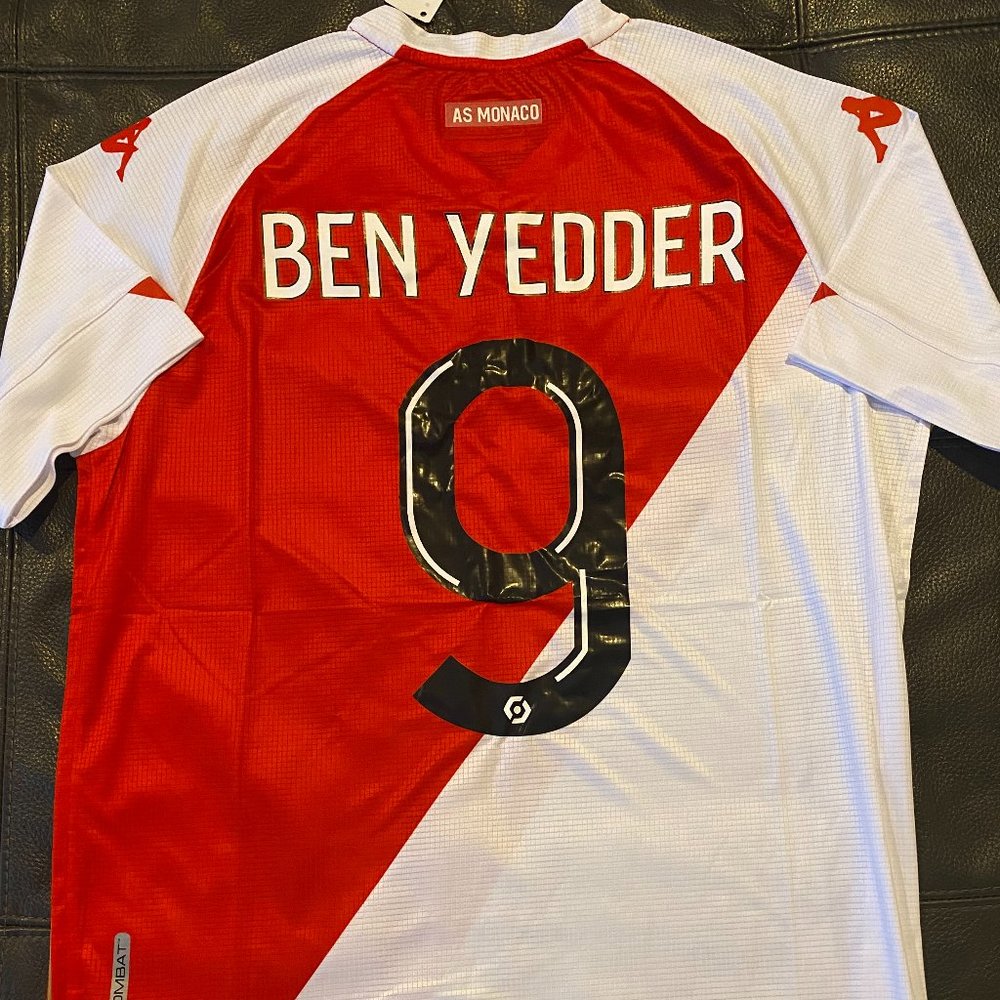 Kappa brand AS MONACO WISSAM BEN YEDDER JERSEY Sz XL or 2XL NEW FRANCE LIGUE 1